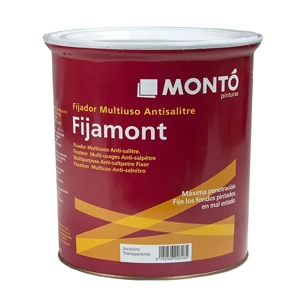Fijamont Acqua – Sellador para Muros Antisalitre Anti Hongos y Moho – 4LT