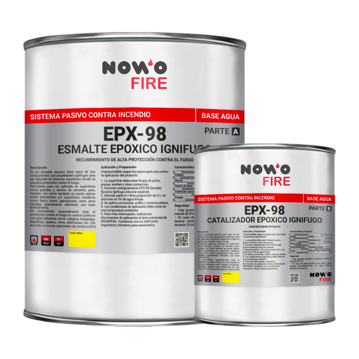 Esmalte Epóxico Ignífugo EPX-98 – Nowo Fire – Kit 4L